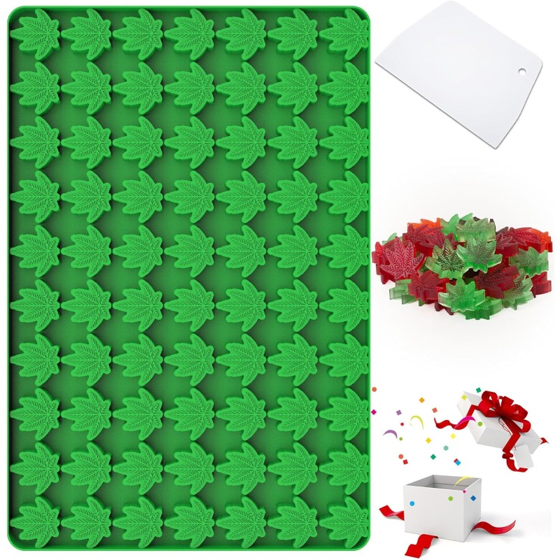 Gummy Candy - Marihuana Cannabis Hanfblatt Silikonformen mit 70