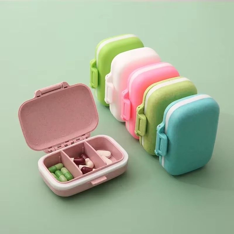 Seaweed Snack - 1-6Pcs Mini Tragbare Pillen Organizer Fall