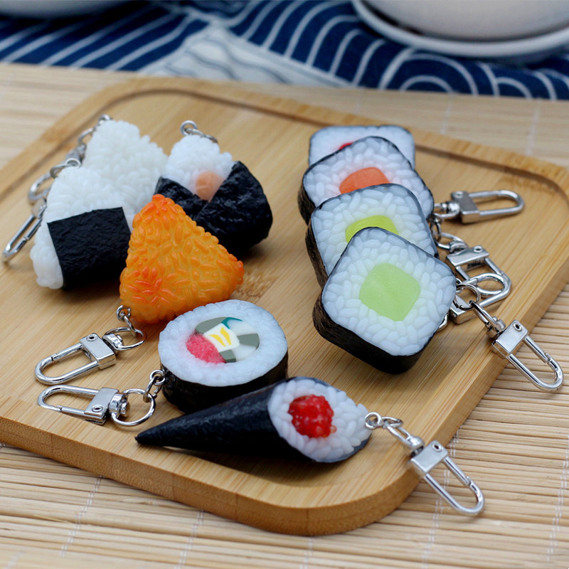 Seaweed Snack - Simulierte Lebensmittel Anhänger PVC Algen Brötchen
