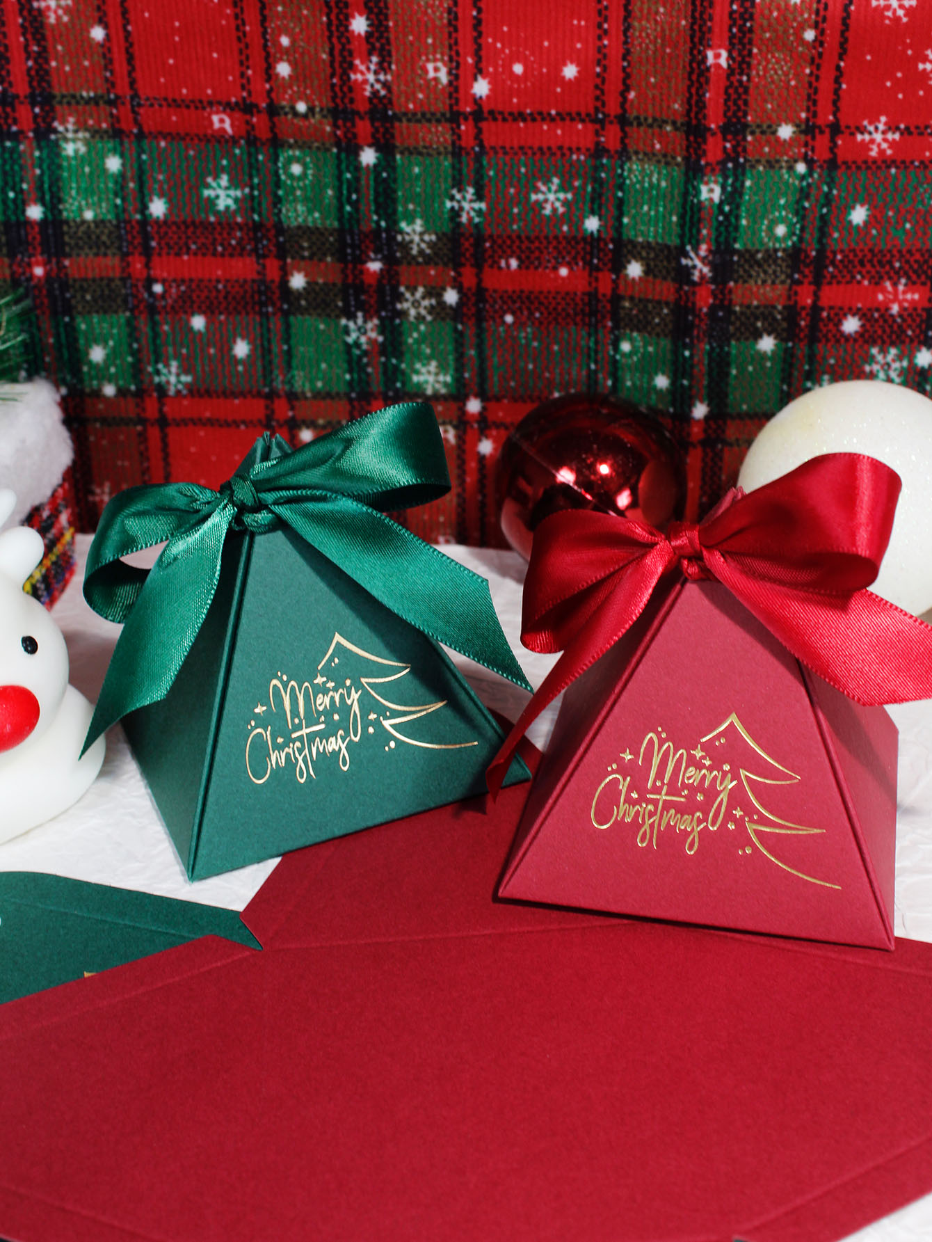 Chocolate Snack - Weihnachts dreieck Box Süßigkeiten Geschenk box