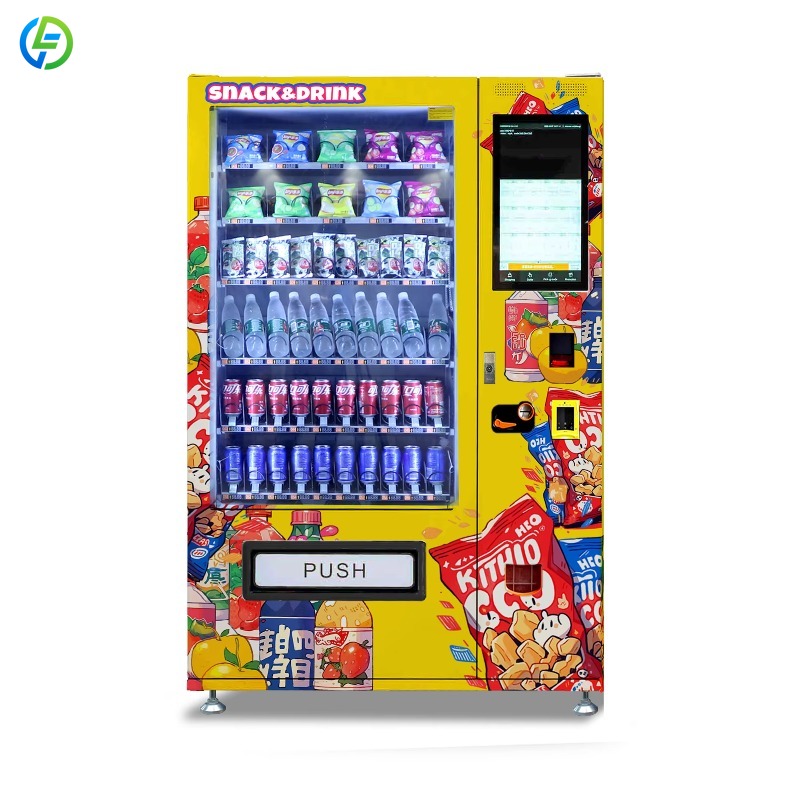 Food Snacks Drinks - Maßgeschneiderter 24-Stunden-Snack-Verkaufsautomat für Lebensmittel und Getränke,
