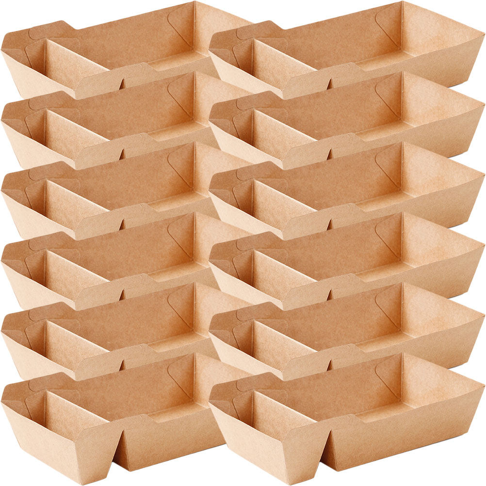 Chocolate Snack - 50 Stück Papier-Lebensmittelboxen, umweltfreundliche Snackbehälter für