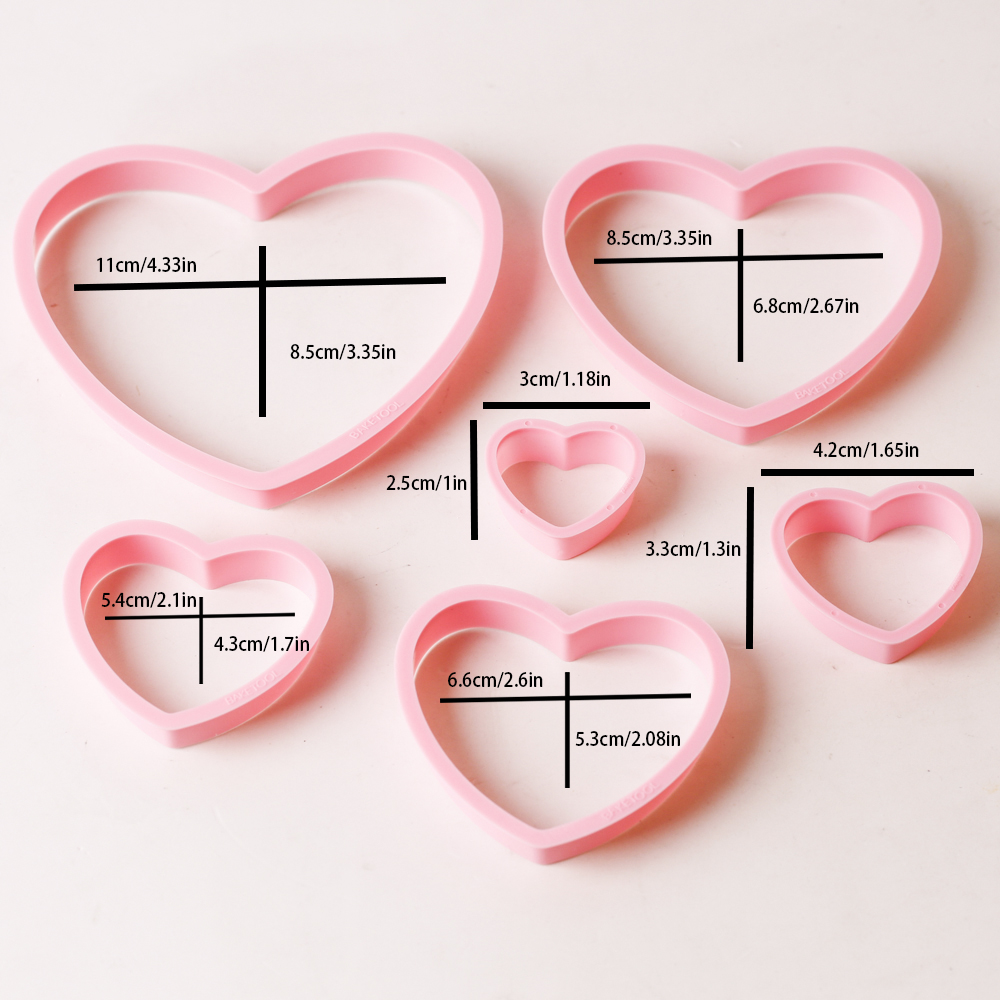 1 satz/3 sätze Rosa Herz Stern – Cookies Pack Bewertung und Preis