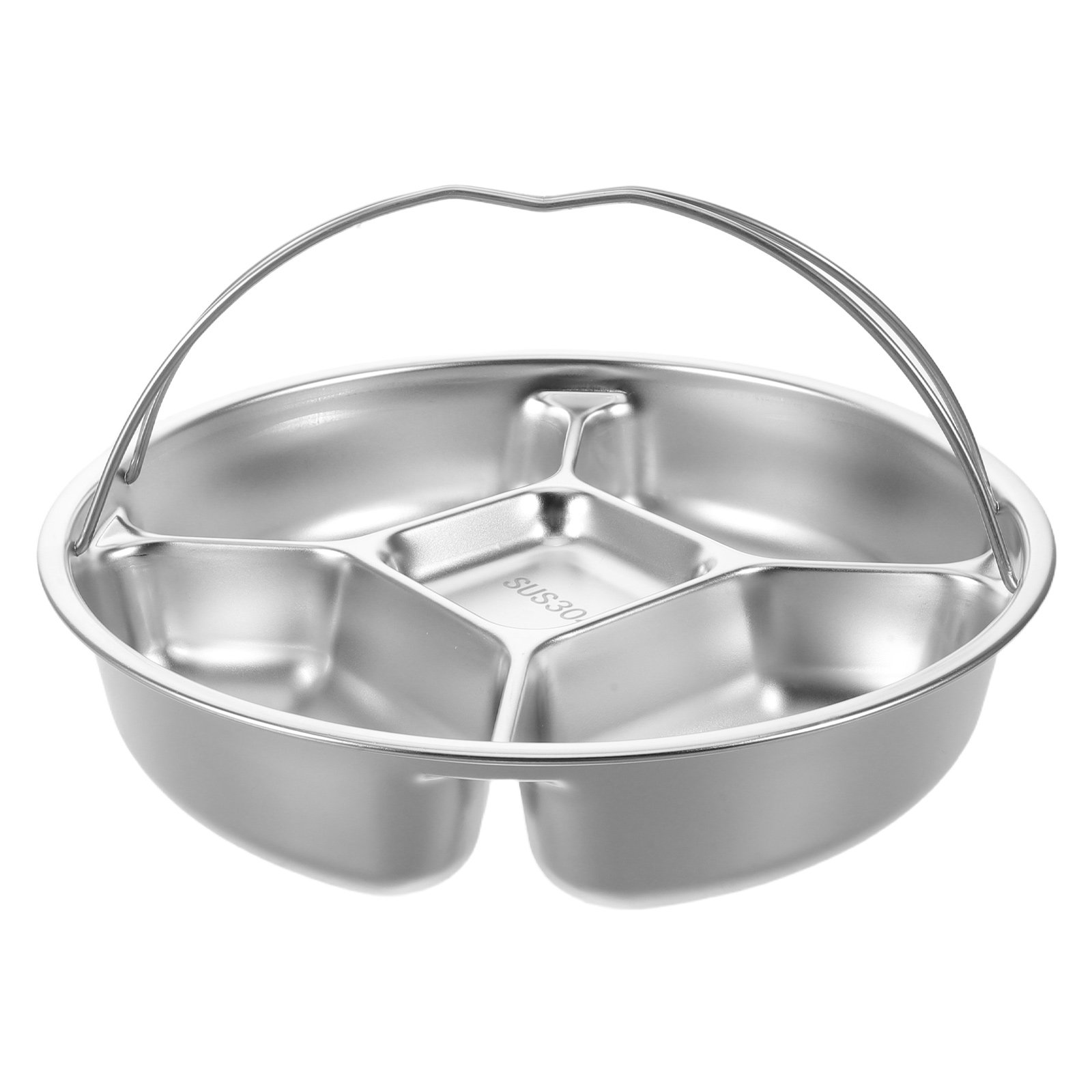 Edelstahl-Serviertablett mit 5 – Healthy Snacks Food Bewertung und Preis