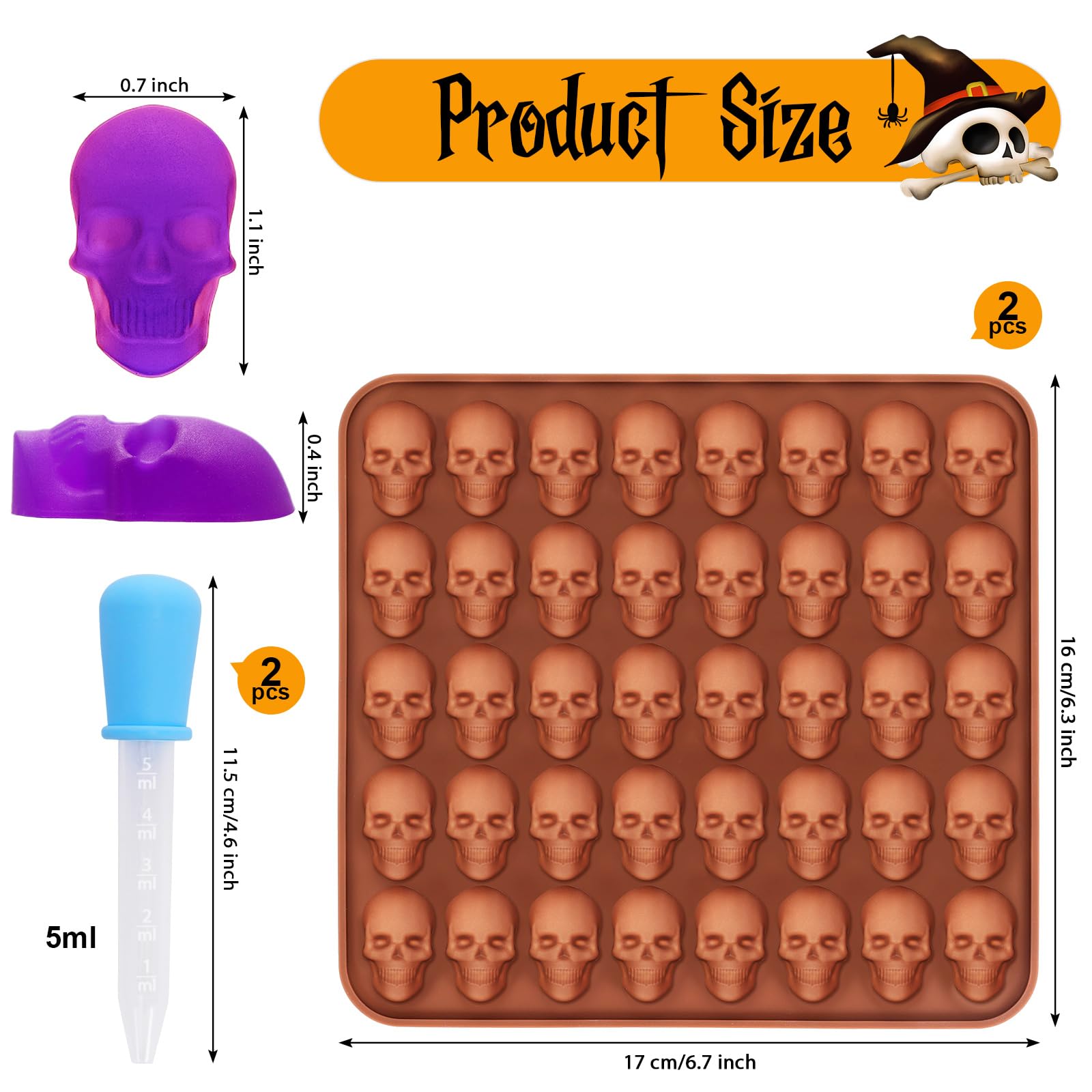 1-2er-Pack Mini-Totenkopf-Gumm – Gummy Candy Bewertung und Preis