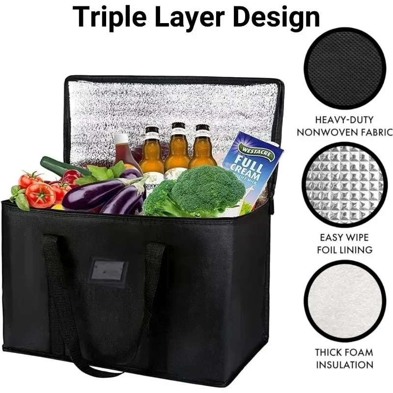Isolierte Kühltasche, große Th – Food Snacks Delivery Bewertung und Preis
